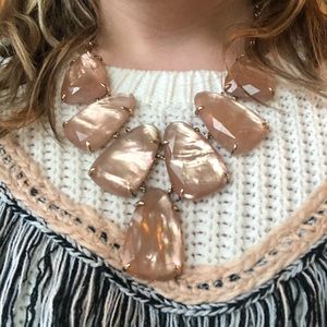 Kendra Scott Rose Gold Illusion Statement Necklane